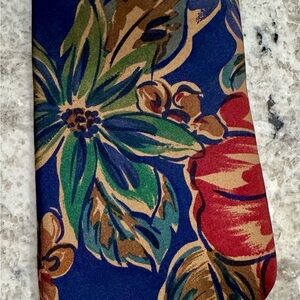 Christian Dior Monsieur Vintage Floral Silk Tie